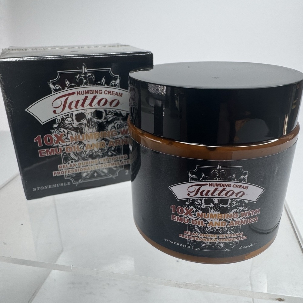 Stonemusle Numbing Cream with Emu Oil & Arnica 2oz 10X Strength